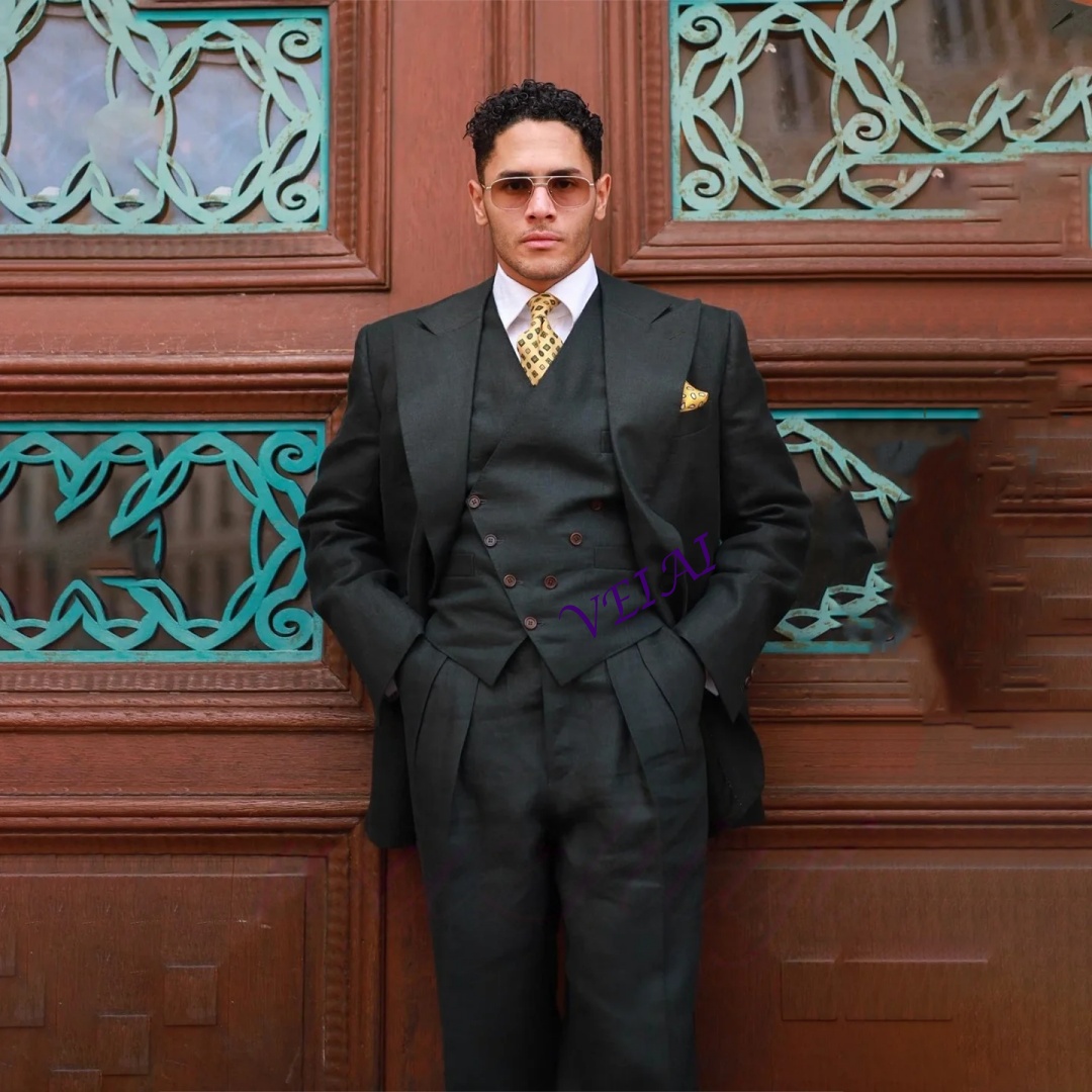 Men'S Formal Wear Waistcoat - Erkekler İçin Özel Dikim Siyah Dar