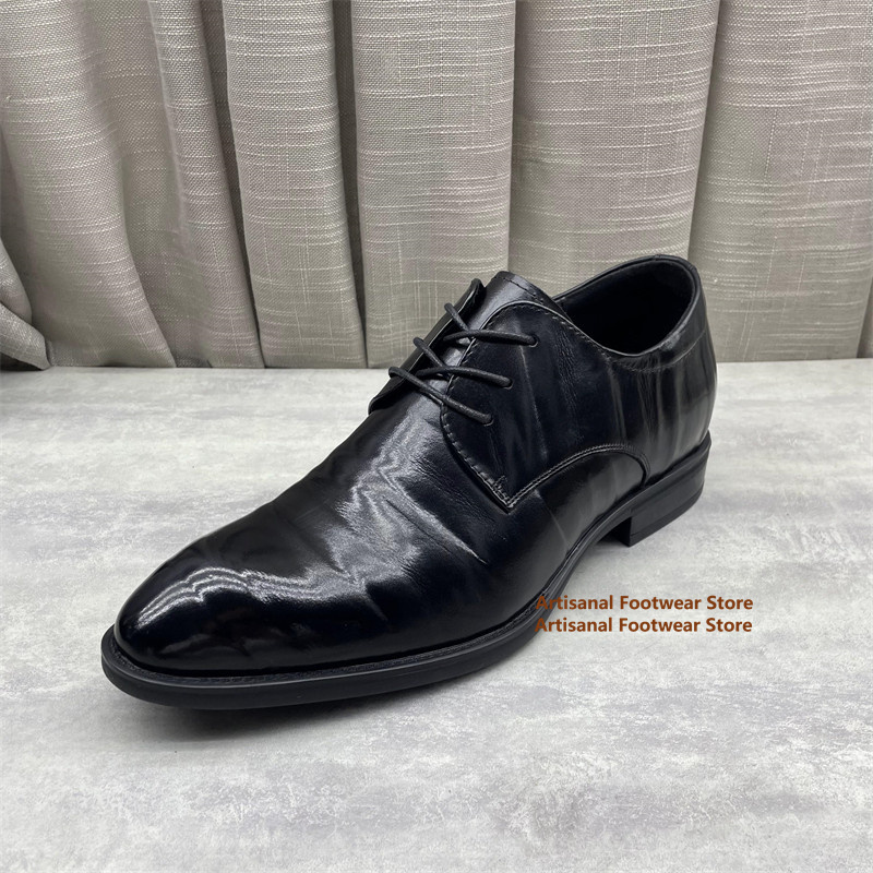 Men'S Formal Office Wear Shoes - Erkek Siyah Deri Oxford Ayakkabı Klasik