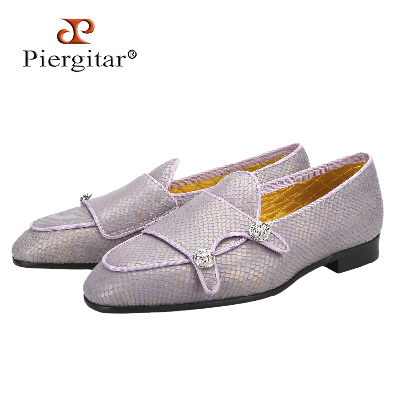 Scale - Men Formals & Ethnic Wear - Piergitar Menekşe Ejderha Pulu Desenli Hakiki