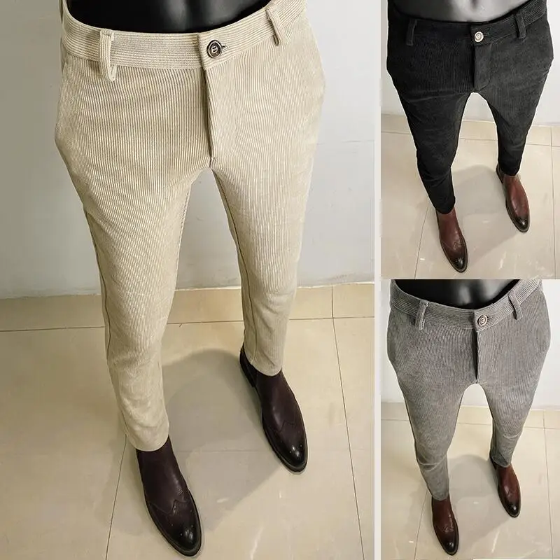 Men'S Formal Wear For Office - Sonbahar kış kalınlaşmış yün takım elbise