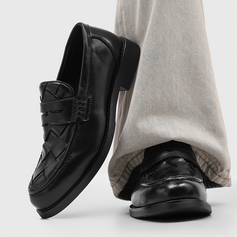 Men'S Formal Office Wear Shoes - Erkekler için el yapımı dokuma penny