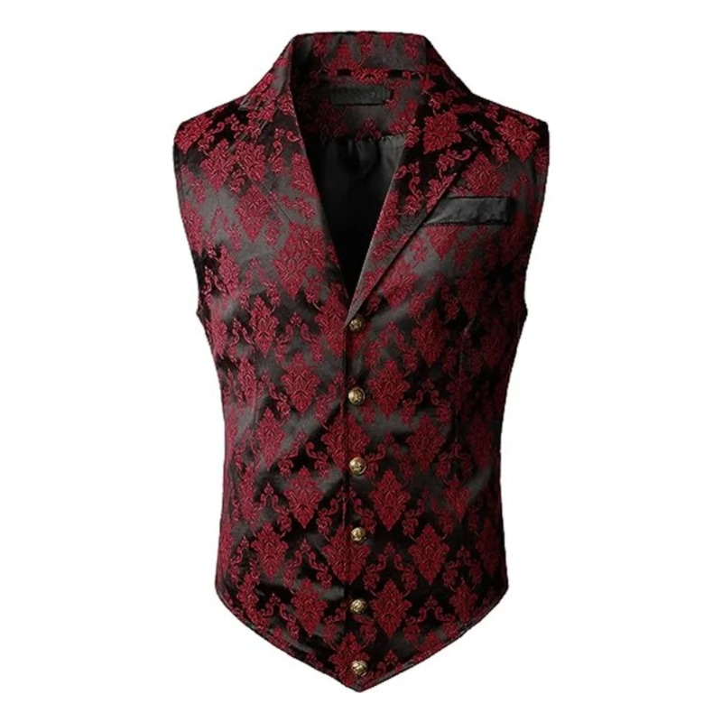 Men'S Formal Wear Waistcoat - İngiliz Retro Slim Fit Yelek Erkekler