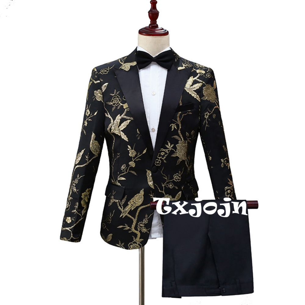Men Formal Wear Outfits - 2026 Yeni Zarif Jakarlı Takım Elbise