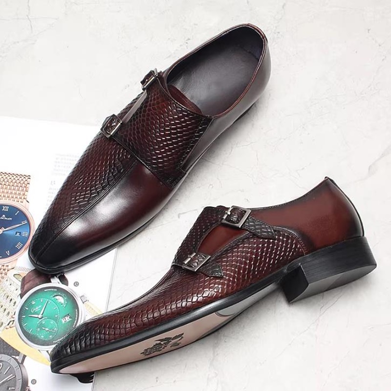 Scale - Men Formals & Ethnic Wear - İngiliz Tarzı Balık Pul Desenli Çift
