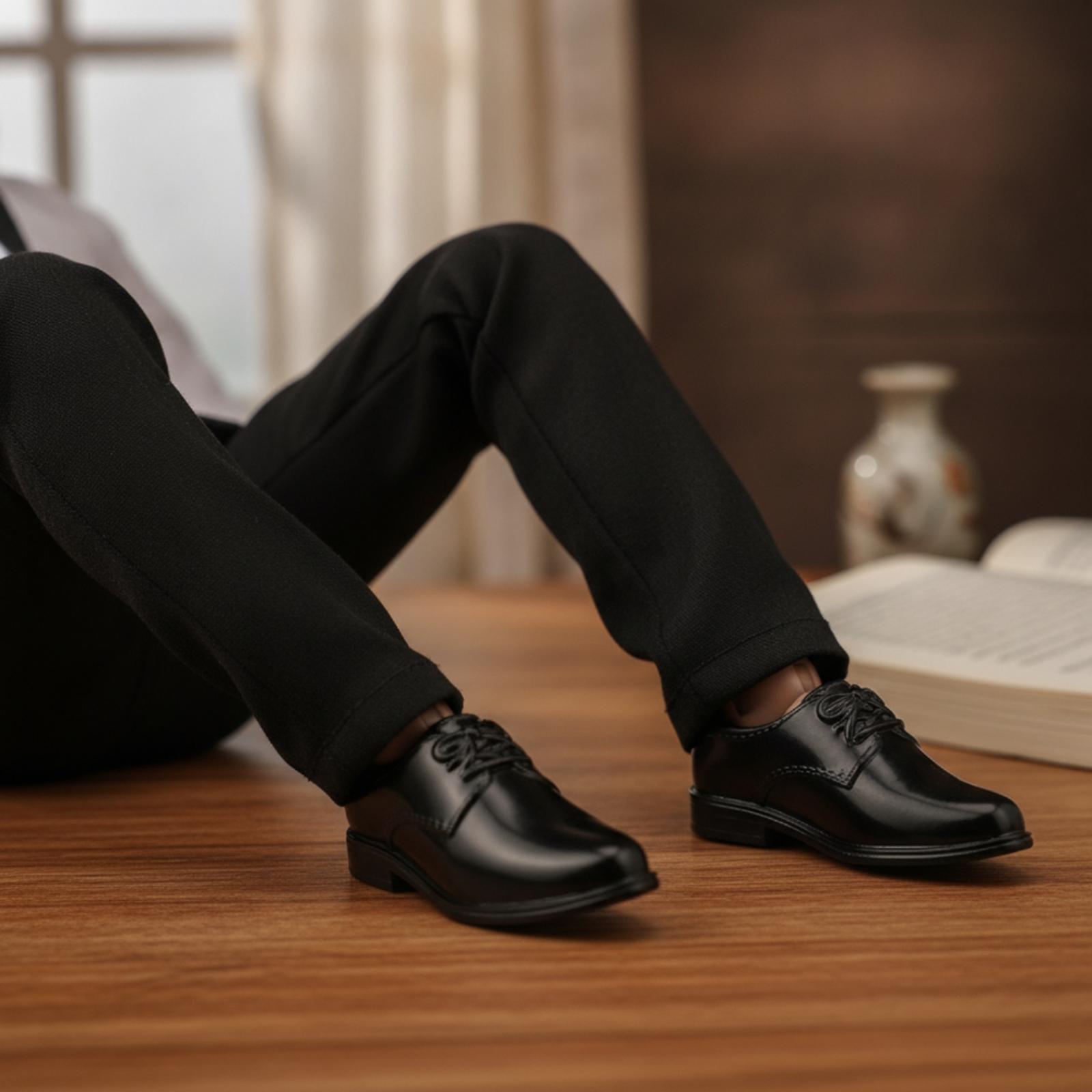 Scale - Men Formals & Ethnic Wear - Minyatür Erkek Resmi Ayakkabıları Pürüzsüz Yüzeyli