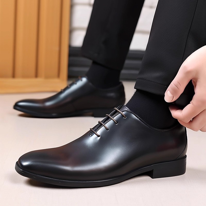 Men'S Formal Wear For Office - Tasarımcı Hakiki Deri Erkek Wholecut Oxford