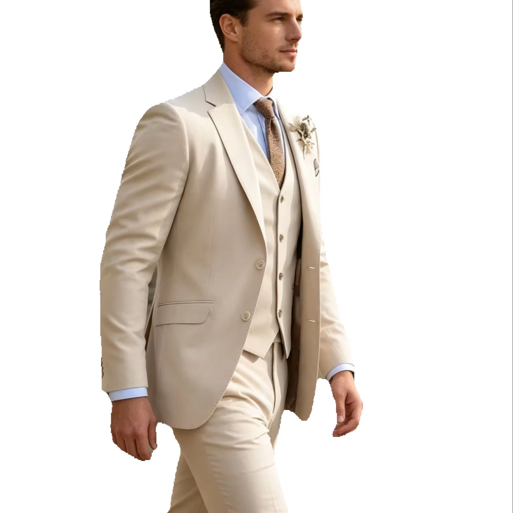 Haki Erkek Takım Elbise Rahat  - Khaki Formal Wear Men incelemesi ve fiyatı