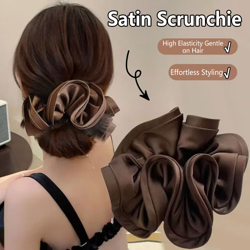 Kore saten Scrunchies elastik  - Satin Bow Tie incelemesi ve fiyatı