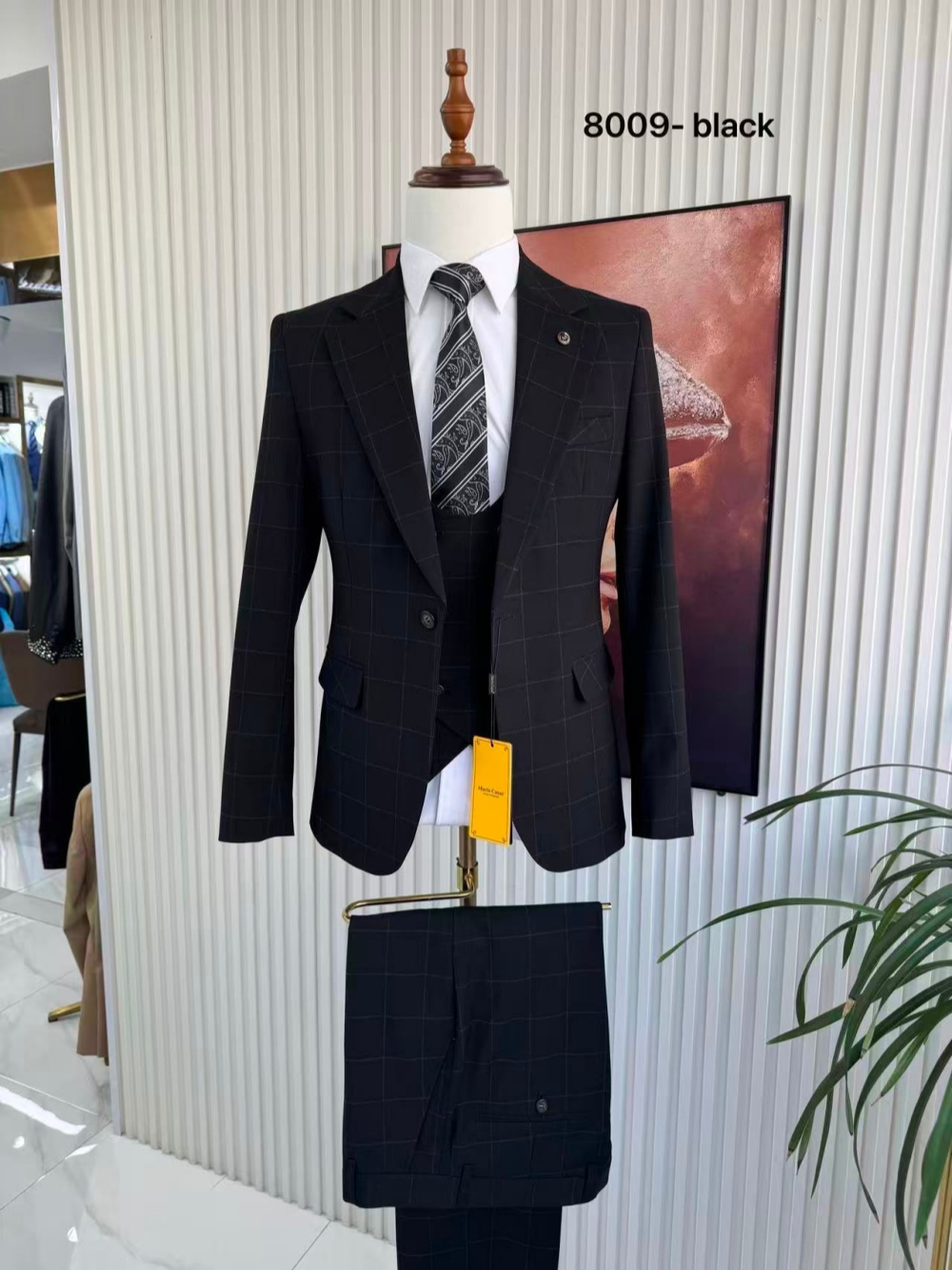 Erkek Ekose Smokin 3 Parça Cek - Men'S Formal Wear For Office incelemesi ve fiyatı