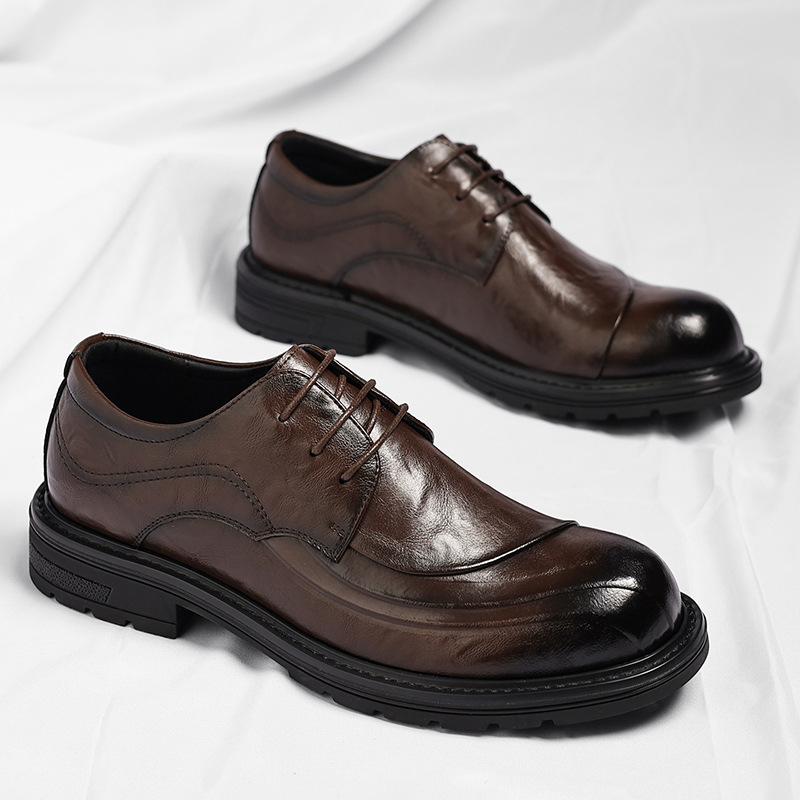 Kahverengi Parlatılmış Hakiki  - Men'S Formal Wear For Office incelemesi ve fiyatı