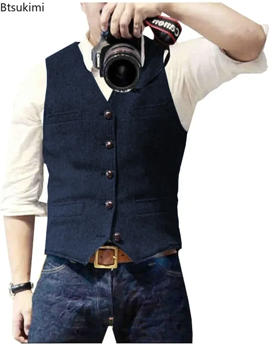 2026 erkek Vintage V Yaka Takı - Men'S Formal Wear Waistcoat incelemesi ve fiyatı
