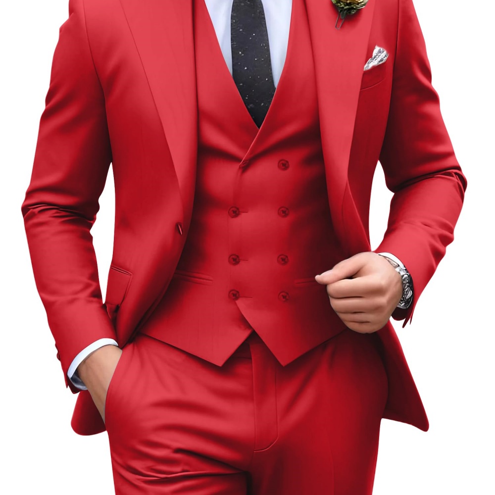 3 Parça Düz Renk Erkek Takım E - Men Formal Wear Outfits incelemesi ve fiyatı