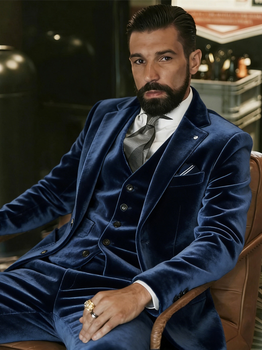 Erkek Kadife Takım Elbise 3 Pa - Men Formal Wear Outfits incelemesi ve fiyatı
