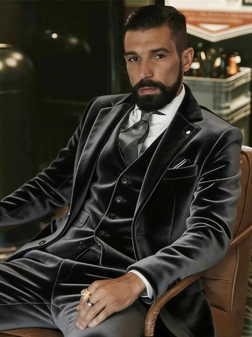 Erkek Kadife Takım Elbise 3 Pa - Men Formal Wear Outfits incelemesi ve fiyatı