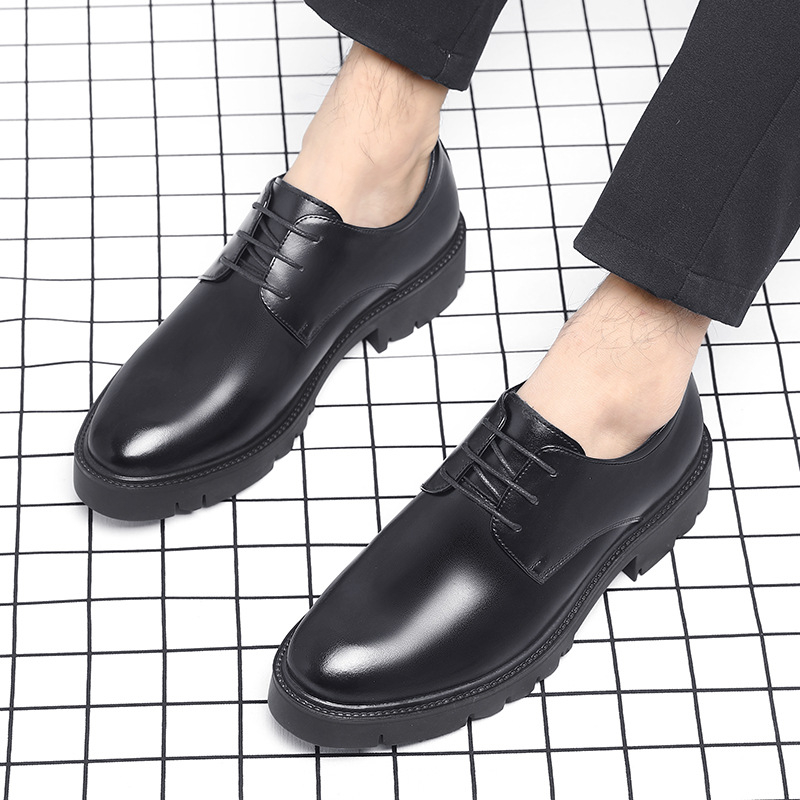 Erkek Siyah Deri Bağcıklı Kalı - Men'S Formal Wear For Office incelemesi ve fiyatı