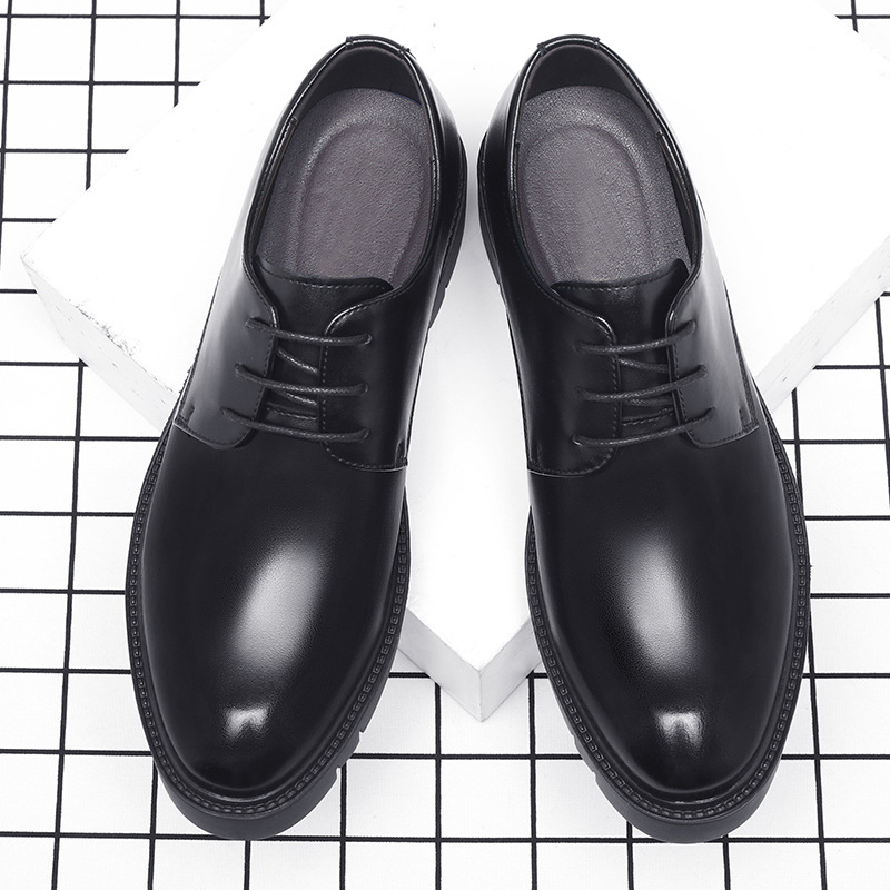 Erkek Siyah Deri Bağcıklı Kalı - Men'S Formal Wear For Office incelemesi ve fiyatı