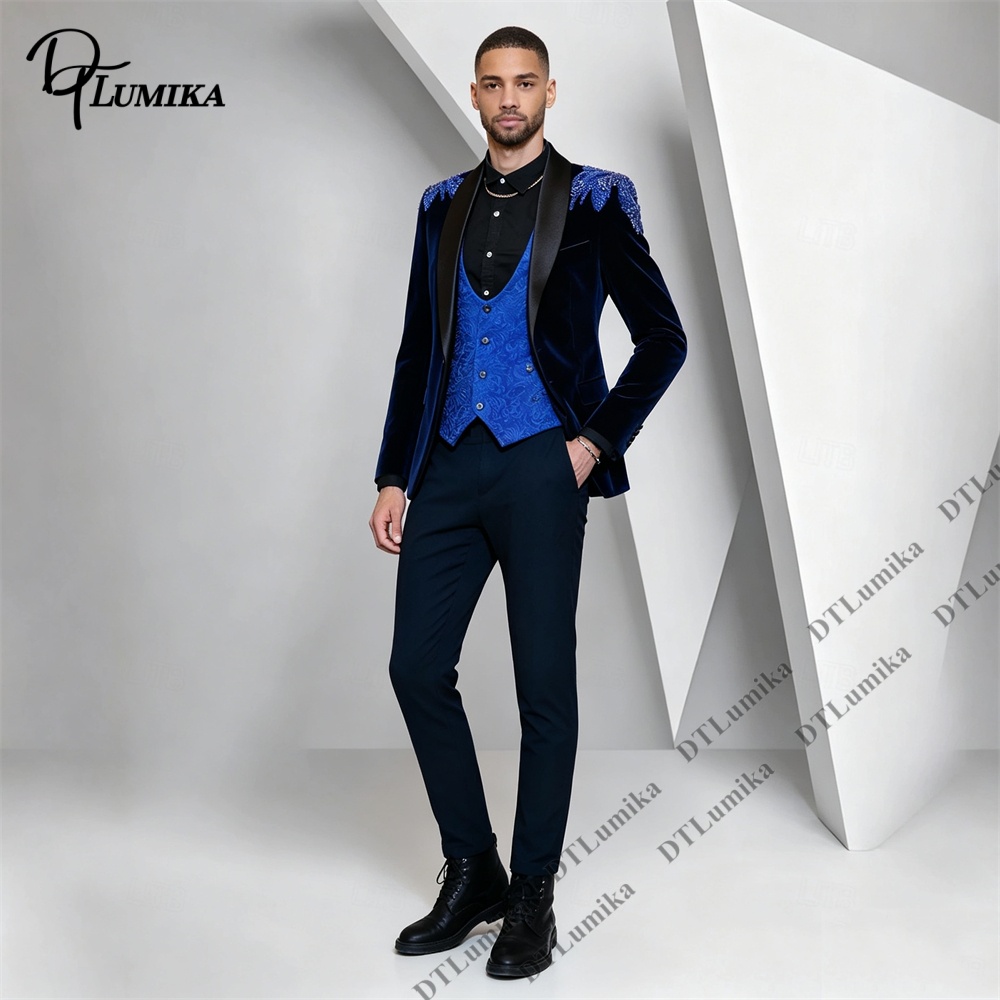 Peagent Erkekler 3 Parça Kadif - Men'S Formal Wear For Office incelemesi ve fiyatı