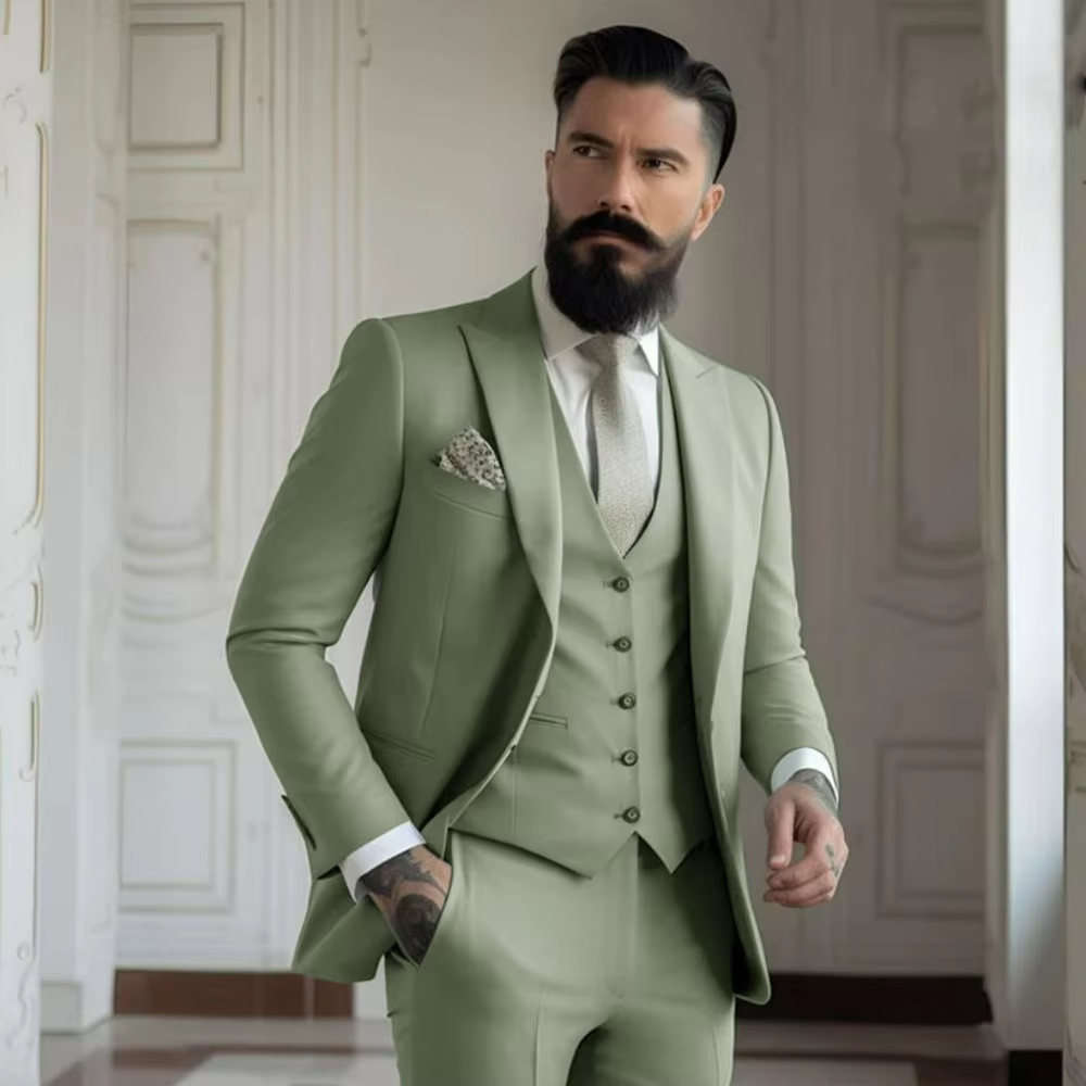 Haki Erkek Smokin Düğün Takıml - Khaki Formal Wear Men incelemesi ve fiyatı