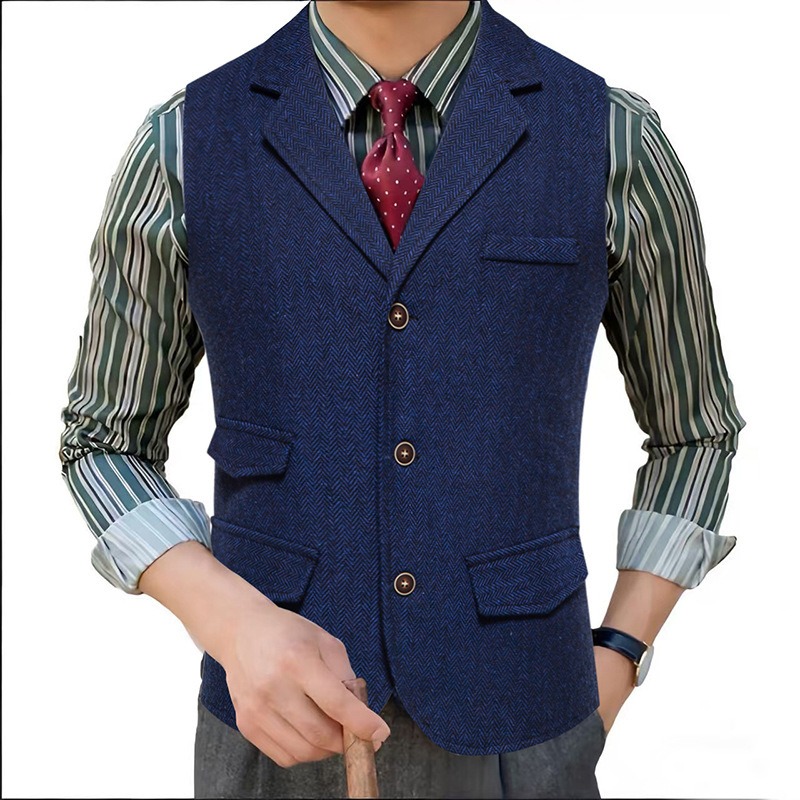 Erkek Balıksırtı Desenli Tüvit - Men'S Formal Wear Waistcoat incelemesi ve fiyatı